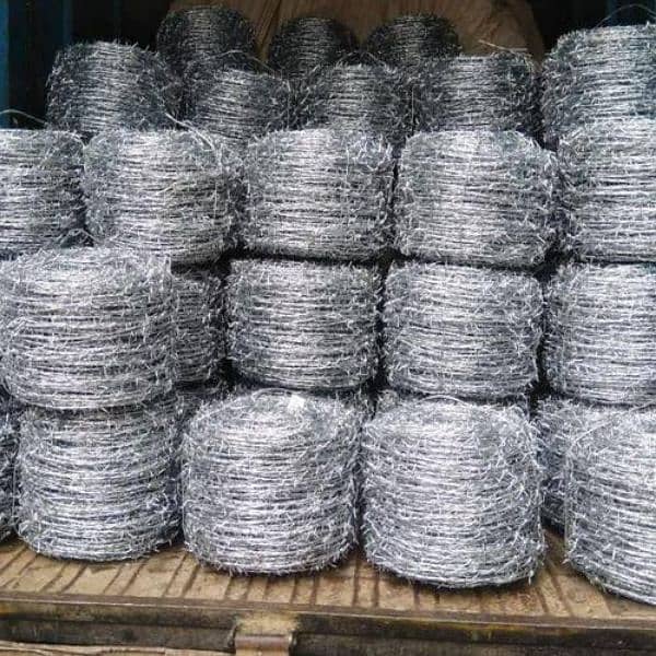 Chain Link Fence Razor wire Barbed wire Security Mesh pipe jali 1