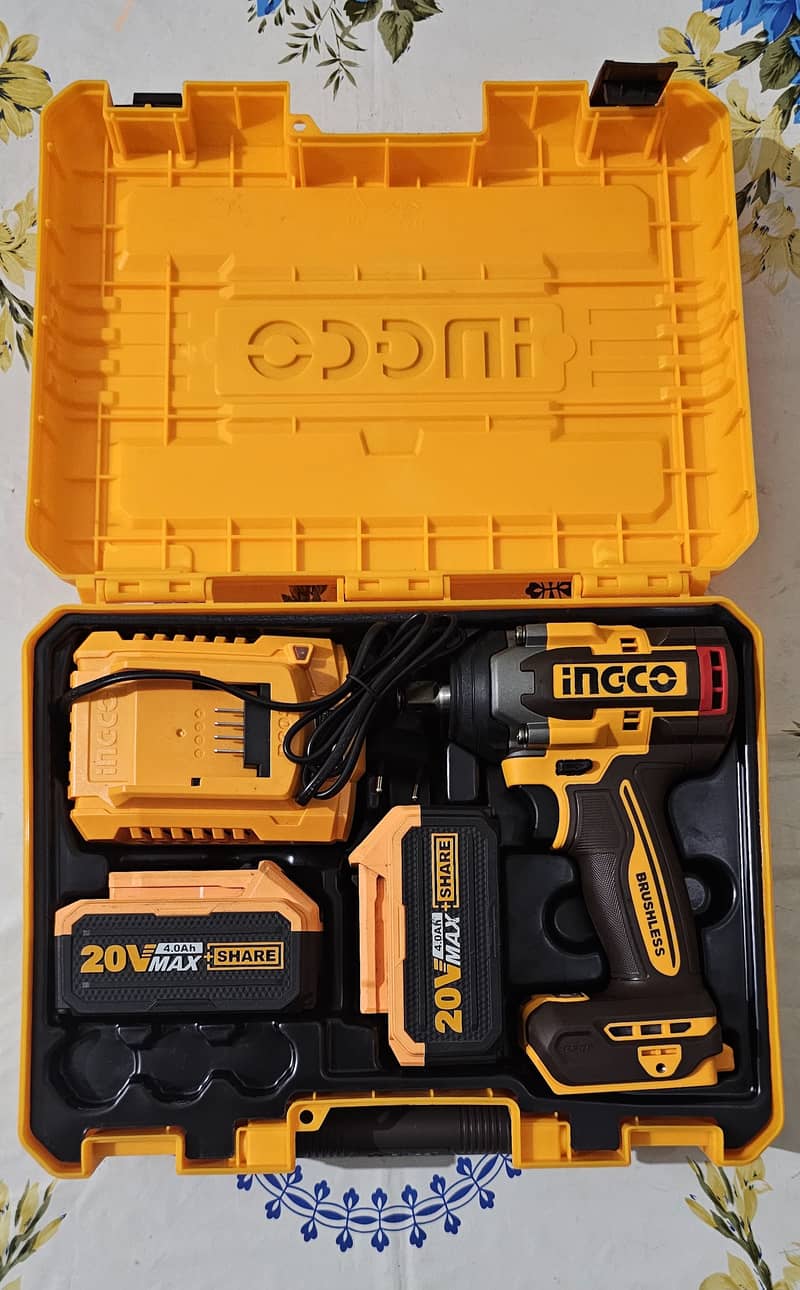 Ingco Cordless Impact Wrench 20v CIWLI2050 500NM 1