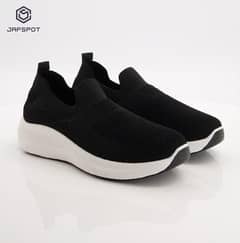 jafspot -men’s Slip on-jf001,Black