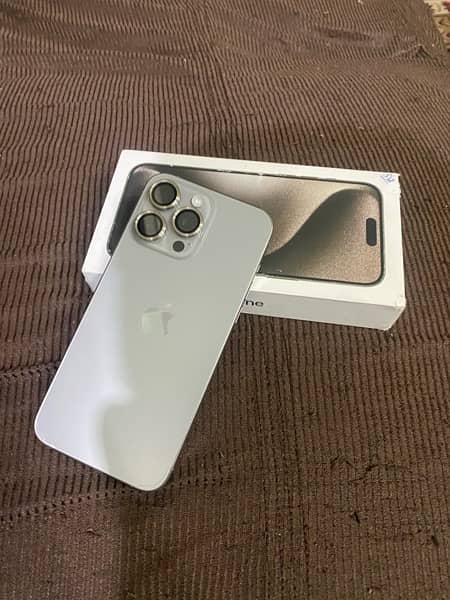 iphone 15 pro max 512 gb Natural titanium just box open full brand new 6