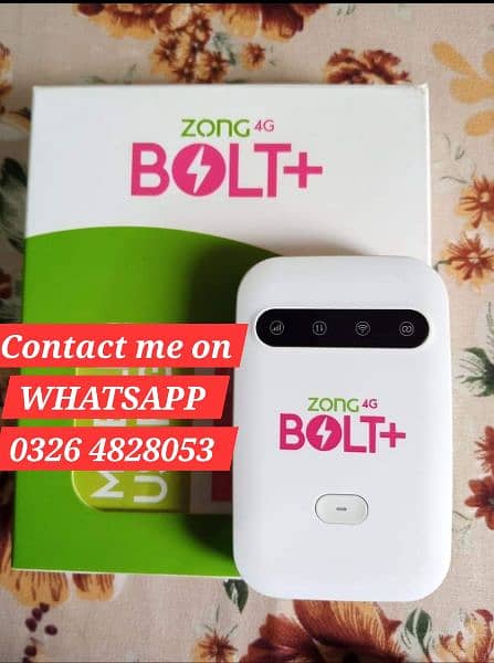 Zong 4G Bolt MBB internet Devices Available for Discount Direct Call 0