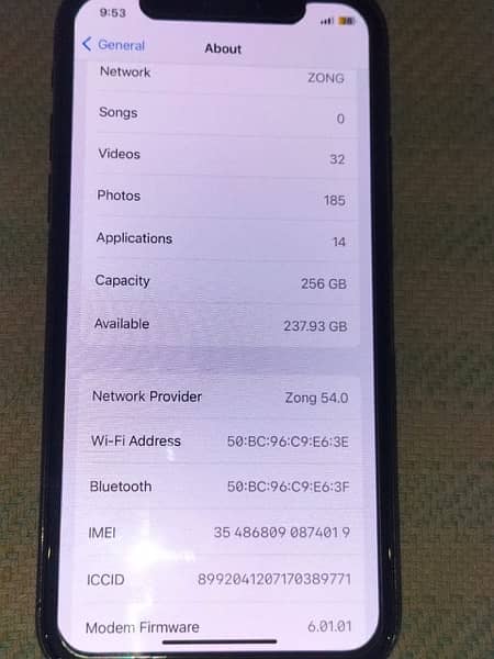 iPhone X 256gb pta approved battery change 2