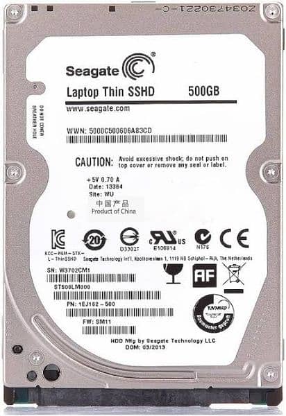 hard drive for LAPTOP 500gb  SSHD{03327944046} 2