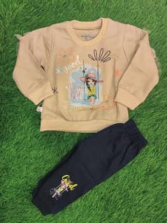 Baby Girl Blended printed shirt and Trouser set