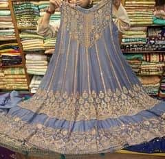 Bridal Maxi Embroidered stitched for walima