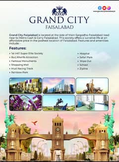 GRAND CITY FAISALABAD IS A VERY GOOD PROJECT ON TWO BUSY ROADS OF FAISALABAD