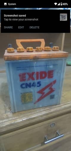 EXIDE CN45 perfect battery timing