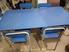 studay table with 6 chairs for sale