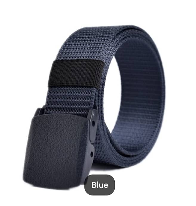 Nylon Belt, MEN'S Tactical Woven Plastic Buckle Belt, 3