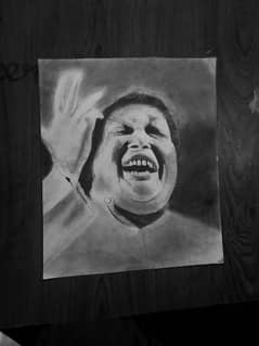 Sketch of U Nusrat Fateh Ali khan