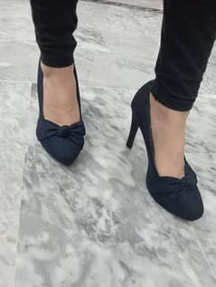 blue heel shoes