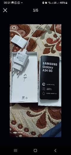 samsung A34 5G 256 GB like a brand new