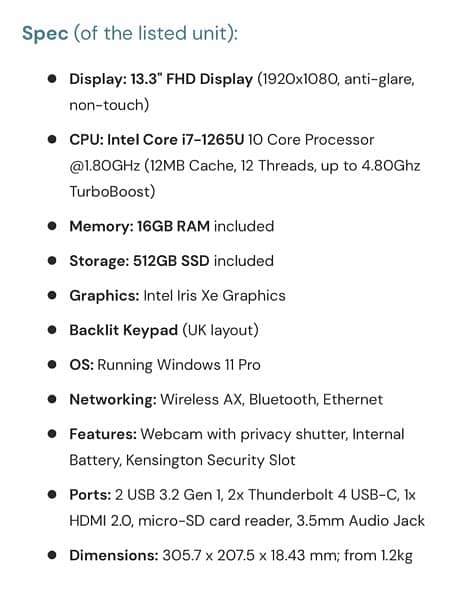 Dell Latitude 5330 i7 (12th) 32/512gb with 15gb Iris Xe Graphic card 1