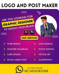 Graphics designer available, Social media management  also