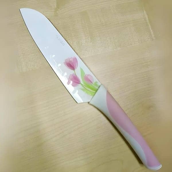 imported 5 pieces klashique flower coated knife set 4