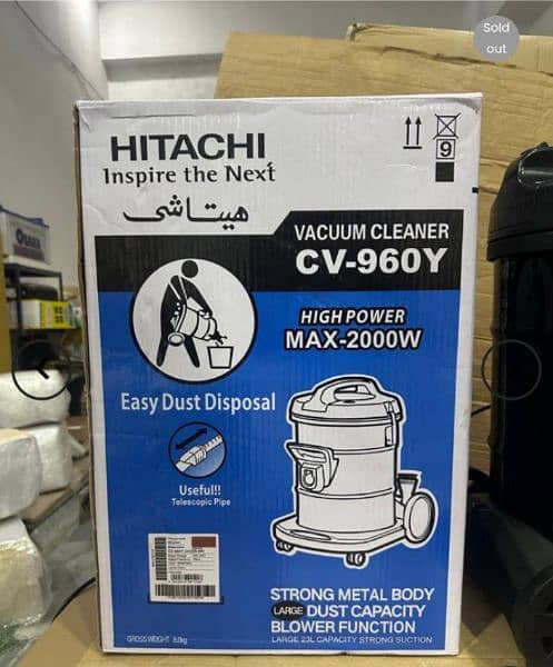 Hitachi vacuum cleaner New box pack 1