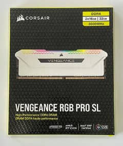 Corsair VENGEANCE RGB PRO SL DDR4 32GB (2x16GB) 3600MHz CL18 - White