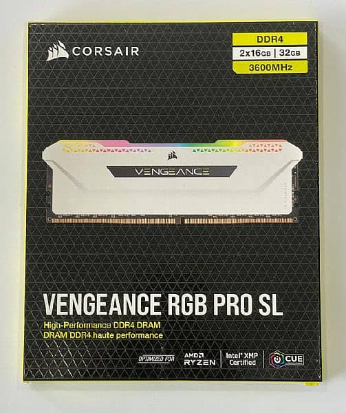 Corsair VENGEANCE RGB PRO SL DDR4 32GB (2x16GB) 3600MHz CL18 - White 0