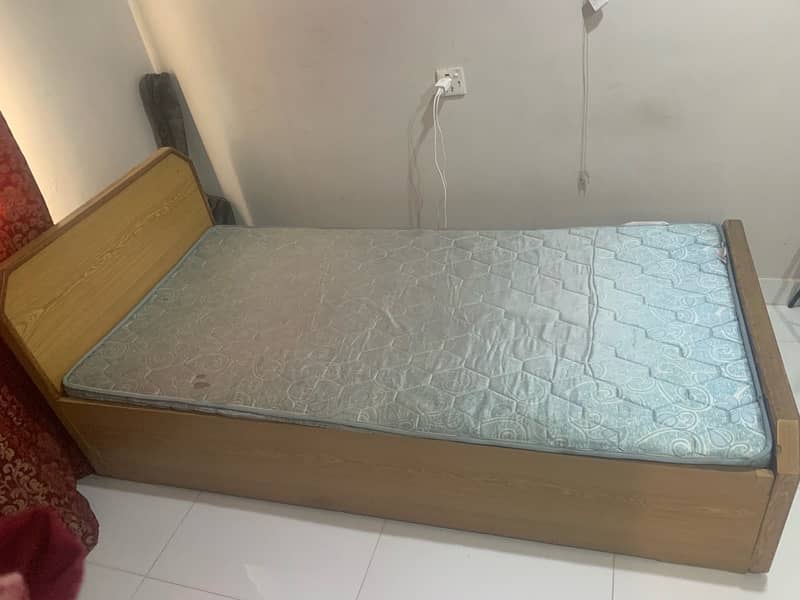 2 strong wooden single beds for sale 3