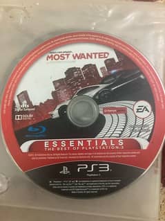 NEED FOR SPEED MOST WANTED CD GAME FOR PLAYSTATION 3