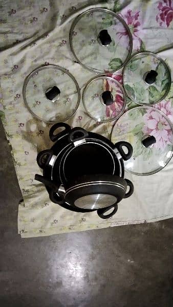 Stunning 5  Piece Non-Stick Cookware Set - Perfect for Every Kitchen 1