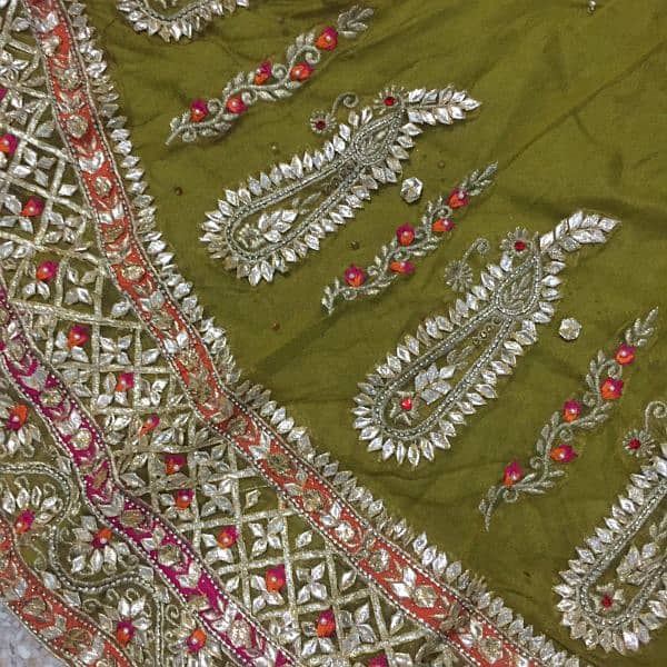 Mehndi Bridal frock/ Mehndi bridal dress/ Gotta kinari wala suit 2