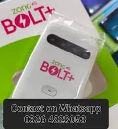 Zong 4G Bolt MBB internet Devices Available for Discount Direct Call