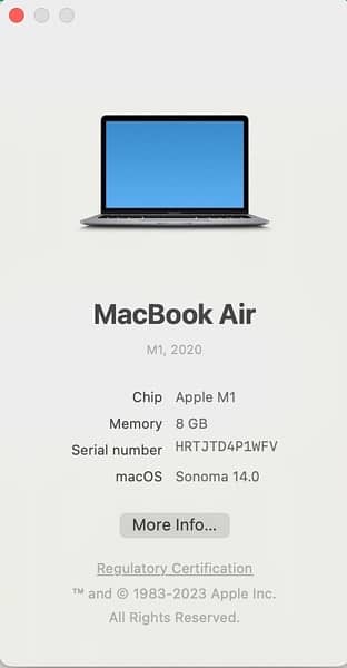 Macbook Air 2020 0