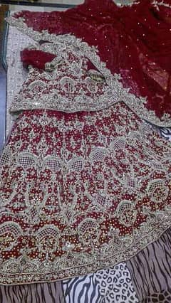 Barat Bridal lehnga and Purse