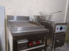 Fryer, Hot plate, Grill, Fast food Restaurant equipment