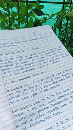 handwriting assignment work