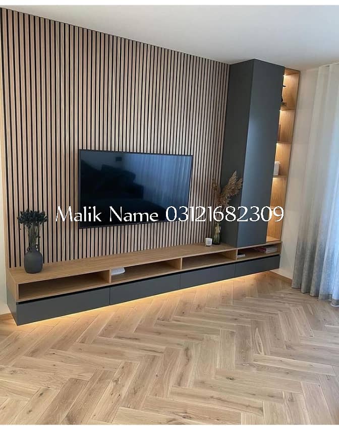 media wall,wood work,cabinets,Wardrobes,Carpenter work,wooden doors 5