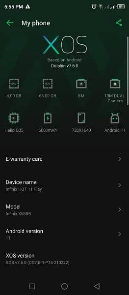 Infinix hot11 0