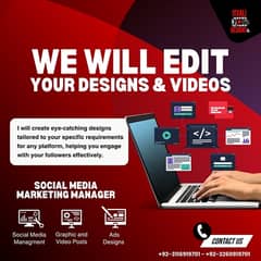 video editor & graphic designer for your social media is here!