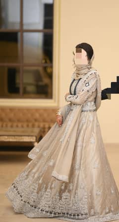 For Sale: Elegant Silver-Grey Waleema/Bridal Suit 0