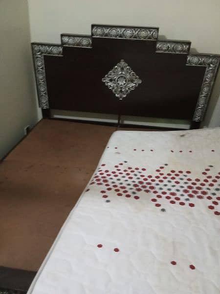 Used double bed with matris 1