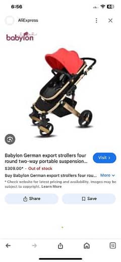 Babylon Imported Stroller for sale 0