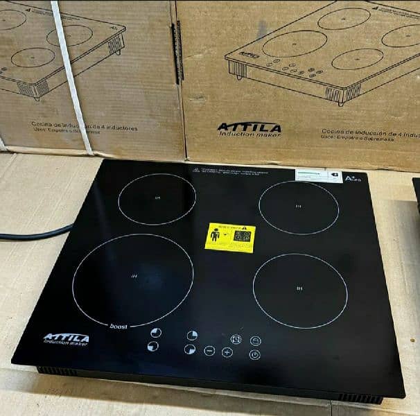 ATTILA Aura+ 4 burner Induction cooker and hot plates- 03007420777 7