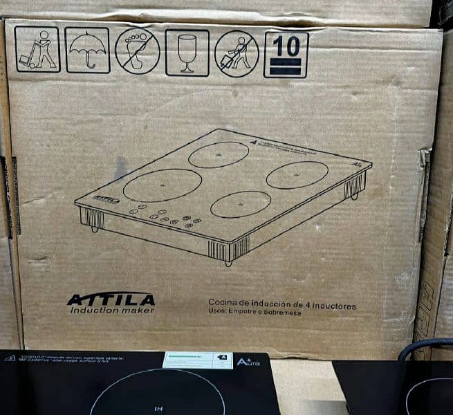 ATTILA Aura+ 4 burner Induction cooker and hot plates- 03007420777 10