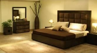 double bed set,king size bed set, sheesham wood bed set, complete set,