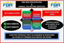 FBR TAX Return Filing & Registration services (All kind) 0