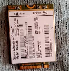 EM7355 4G Card sierra wireless 4G LTE INTERNET Module. (MODEM)