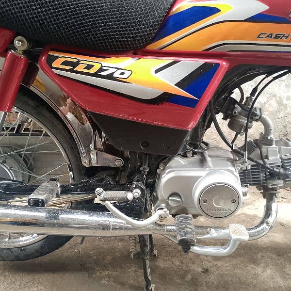 Honda cd70 red colour only 10 day use registration all panjab 3