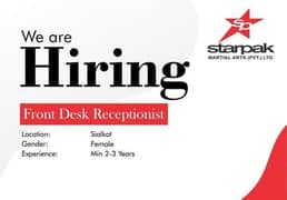 front desk job