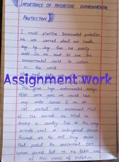 assignment work