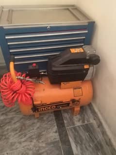 Air Compressor 50L with Spring Pipe + Gun