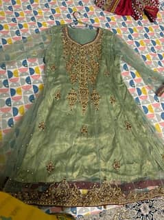 frock style Aline shirt with gharara medium to large size