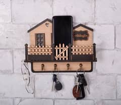 wooden key chain holder