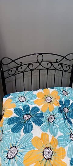 2 Single Bed Wrought iron with mattress for sale