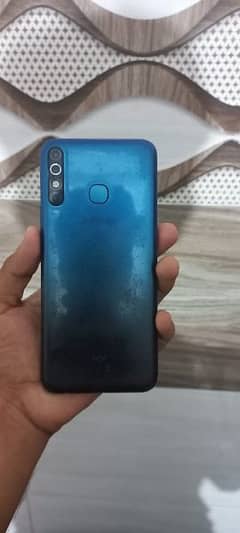 Infinix Hot 8 mobile phone Blue color